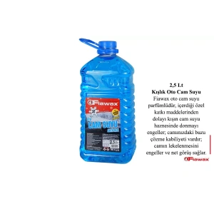Oto Cam Suyu Antifrizli 2.5 lt 30°alkol içerir