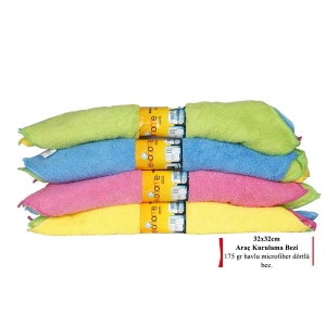 Araç Kurulama Bezi 4 lü ( 4 adet )