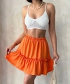 Çingene keten etek turuncu s24808