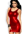 Fantazi Arkası Açık Kırmızı Seksi Elbise Gecelik