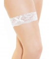 Fantezi Seksi Dantelli Fiyonklu Beyaz Bacak Bandı