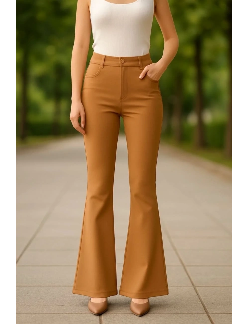 Atlas palazzo pantolon kamel