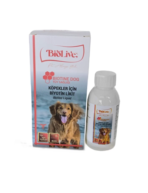 Biolive Biotin Köpekler İçin Tüy Döküm Önleyici Sıvı Vitamin 100ml