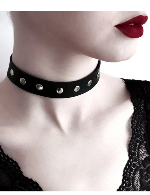 Deri Metalli Bayan Boyunluk