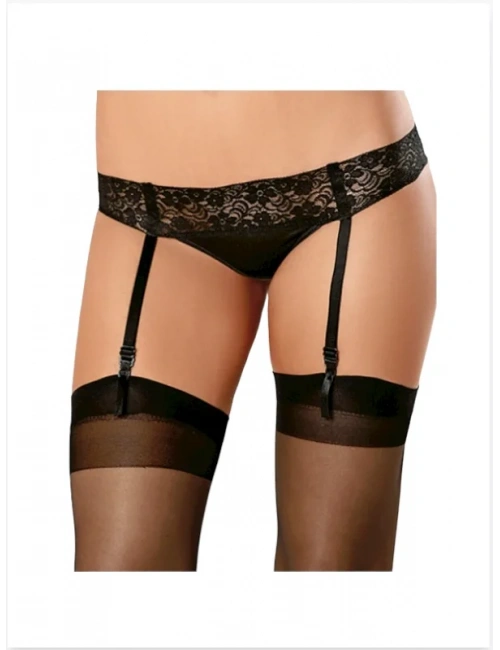 Fantezi Dantelli Satenli Kilotlu Jartiyer Takım