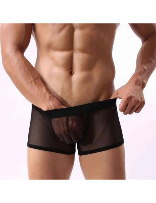 Fantezi Transparan Tül Erkek Boxer Fantezi Tanga