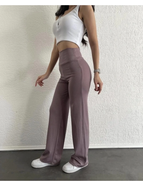 fitilli palazzo pantolon sütlükahve