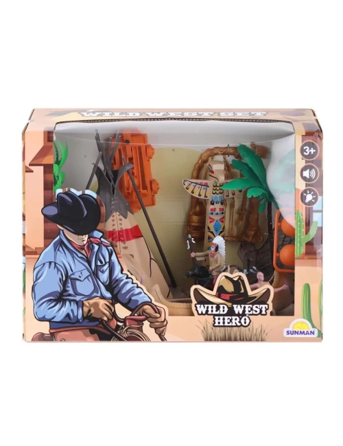 Nessiworld 4339 Kızılderili Sesli Işıklı Kovboy Oyun Seti