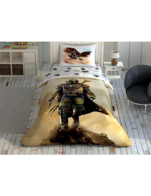 Tek Kişilik Nevresim Takımı  Mandalorian Dust Cloud