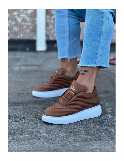 WG094 Taba Cilt Erkek Casual Ayakkabı