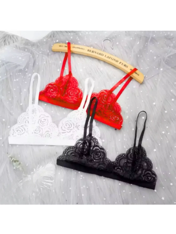 Fantezi 3lü Seksi Dantel Sütyen Seti