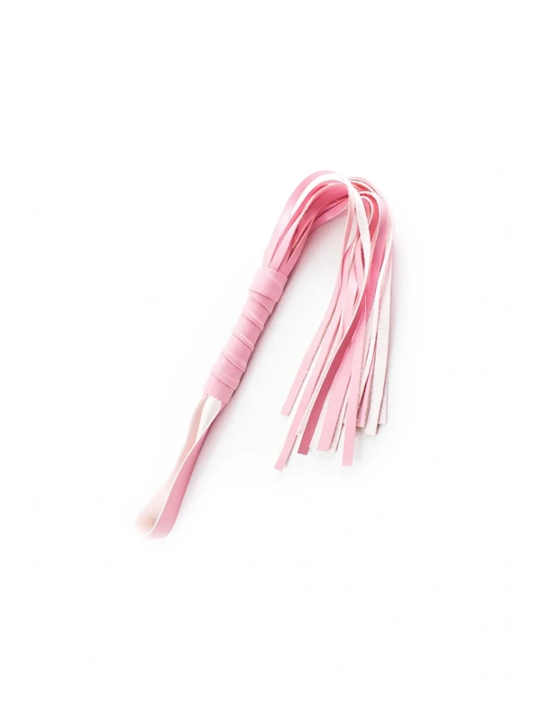 Fantezi Deri Seksi Pembe Kedi Maske Kelepçe Kırbaç Seti ( 3lü Set)