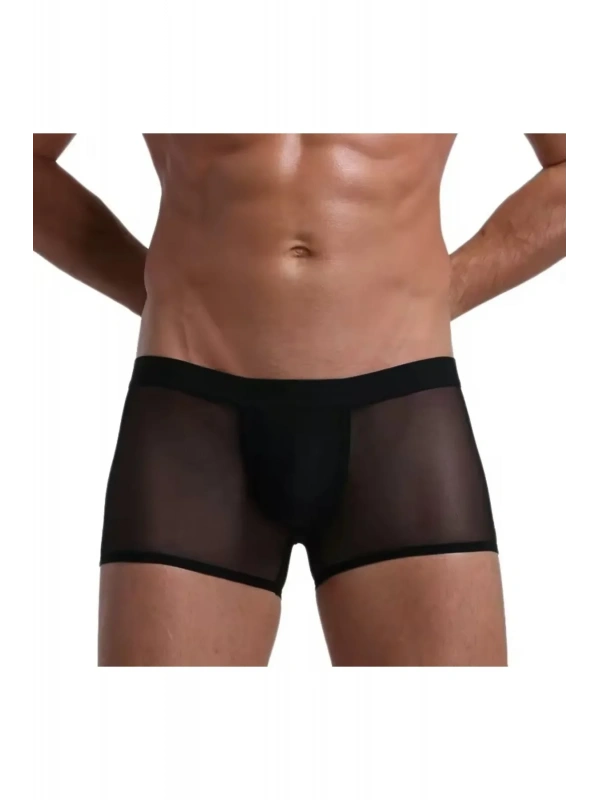 Fantezi Transparan Tül Erkek Boxer Fantezi Tanga