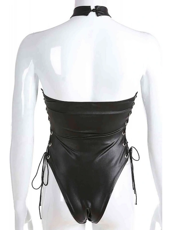 Fantezi Yanları Kuş Gözlü Yandan Bağlamalı Seksi Babydol