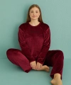 13213 Kadın Kadife Uzun Kol Pijama Takımı