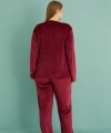13213 Kadın Kadife Uzun Kol Pijama Takımı