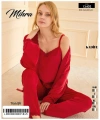 13402 Kadın Kadife 3lü Pijama Takımı