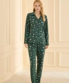 19103 Kadın Düğmeli Uzun Kol Pijama Takımı