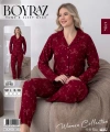 Boyraz 0190 Kadın Süet Uzun Kol Pijama Takımı