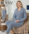 Boyraz 02286 Kadın Süet Uzun Kol Pijama Takımı