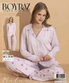 Boyraz 20709 Milan Gömlek Yaka Uzun Kol Pijama Takımı
