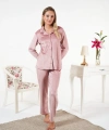 Estiva 25361 Gömlek Yaka Kadife Pijama Takımı