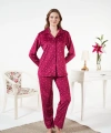Estiva 25365 Gömlek Yaka Kadife Pijama Takımı