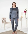 Estiva 25381 Uzun Kol Kadife Pijama Takımı