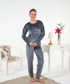 Estiva 25383 Uzun Kol Kadife Pijama Takımı