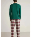 Nautıca M630 Erkek Uzun Kollu Ekoseli Pijama Takımı