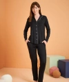 Pjs 28049 Kadın Uzun Kol Önü Düğmeli Pijama Takım