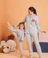 Pjs 28064 Kadın Düğmeli Pijama Takım