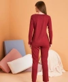 Pjs 28091 Kadın V Yaka Uzun Kol Pijama Takımı