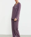Sementa 76438 Yarım Düğmeli Cep Detaylı Pijama Takım