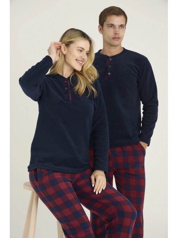 7304-k Kadın Midi Yaka Pijama Takım