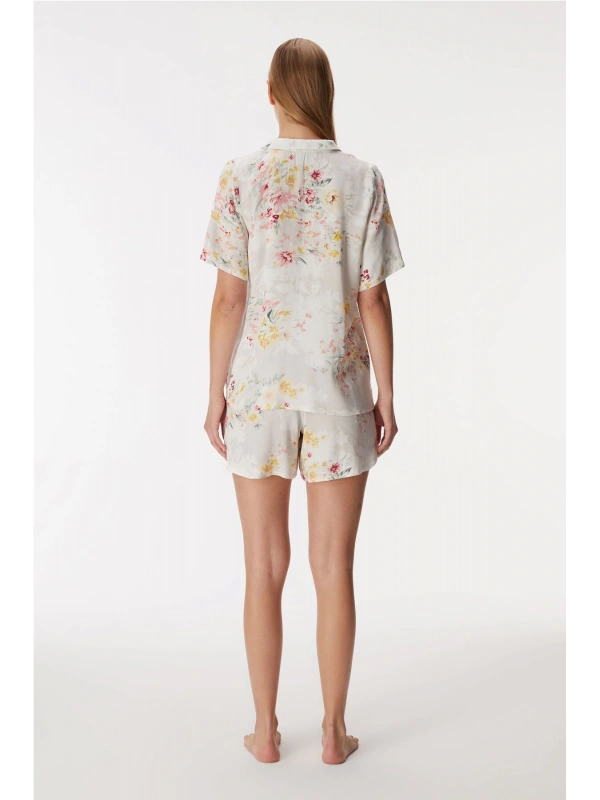 Anıl 11355 Kadın Kısa Kol Gömlek Ve Şort Takım