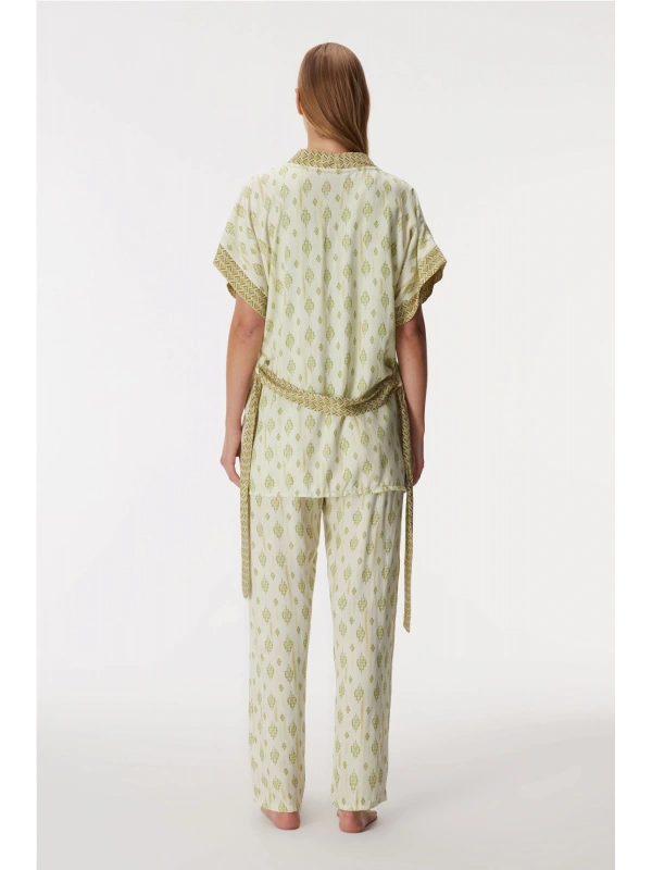 Anıl 11421 Kadın Sabahlık, Atlet Ve Pantolon Takım