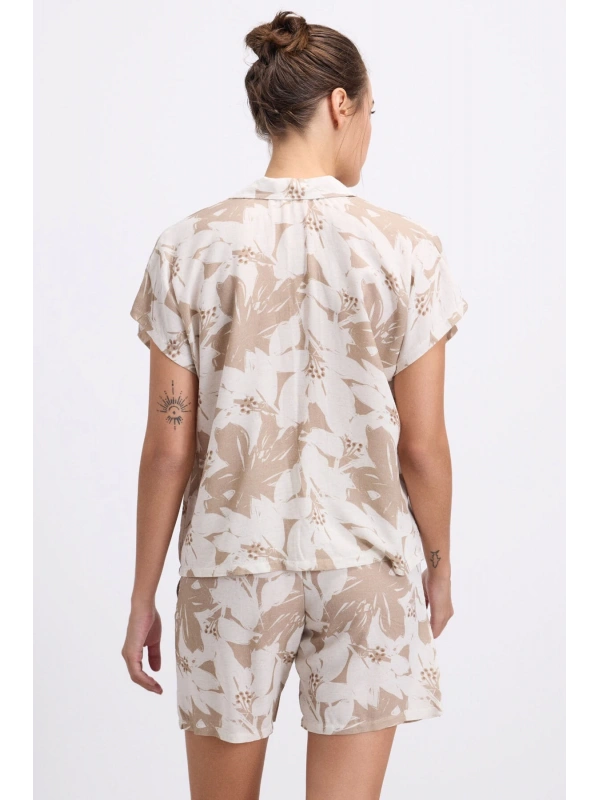 Anıl 11606 Kadın Kısa Kol Gömlek Ve Şort Takım