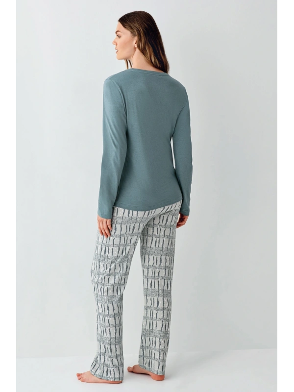 Arnetta 3406-s Kadın Uzun Kol Pijama Takım