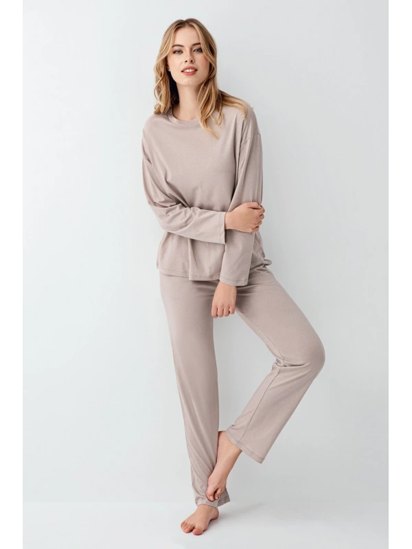 Arnetta 3407-s Kadın Uzun Kol Pijama Takım