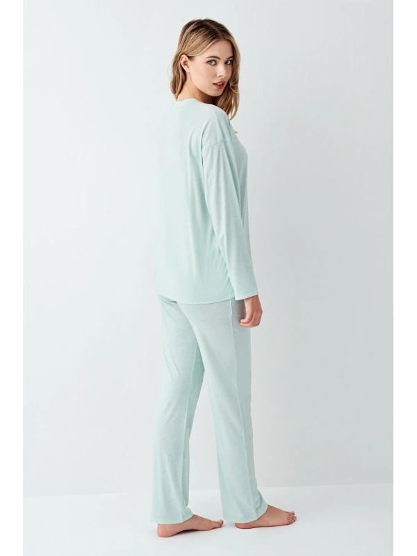 Arnetta 3407-s Kadın Uzun Kol Pijama Takım