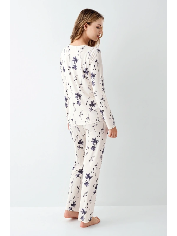 Arnetta 3410-s Kadın Uzun Kol Pijama Takım