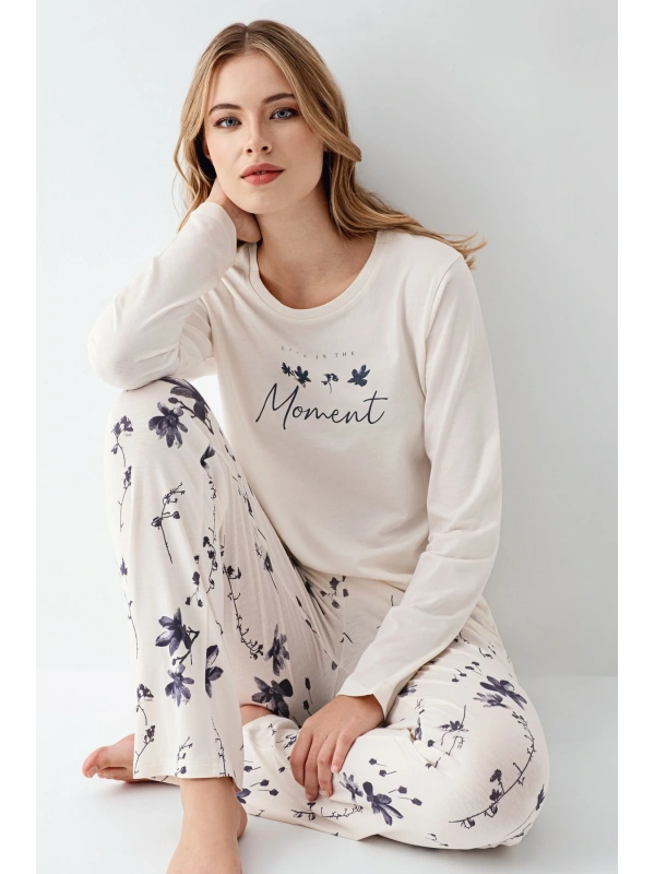 Arnetta 3411-s Kadın Uzun Kol Pijama Takım