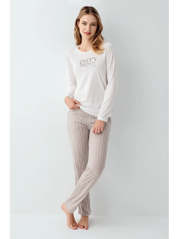 Arnetta 3424-s Kadın Uzun Kol Pijama Takım