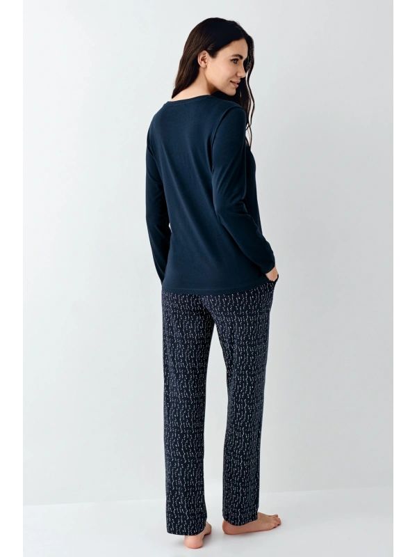 Arnetta 3429-x Kadın Battal Uzun Kol Pijama Takım