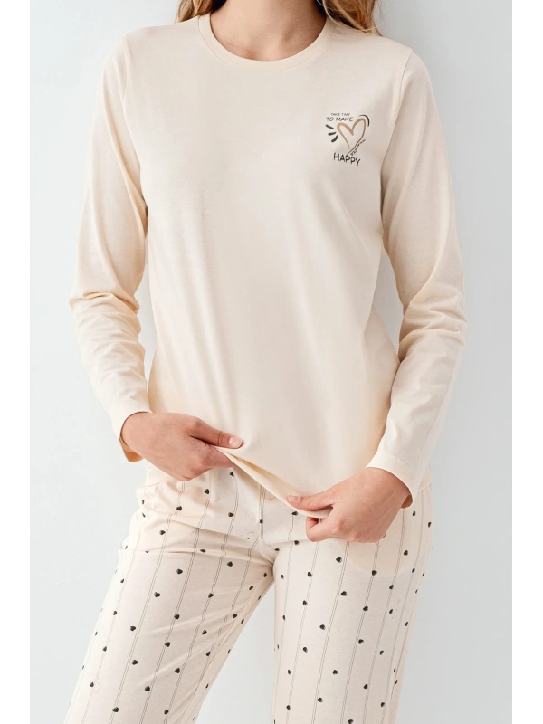 Arnetta 3434-s Kadın Uzun Kol Pijama Takım