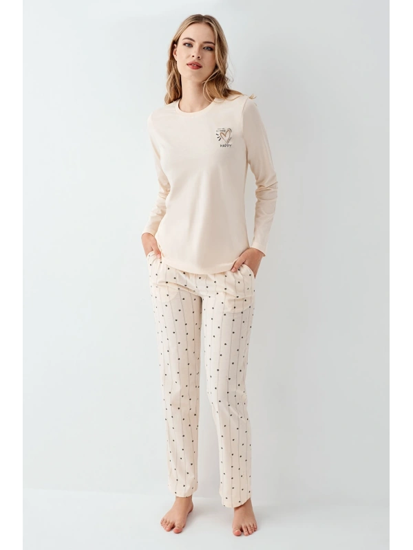 Arnetta 3434-s Kadın Uzun Kol Pijama Takım
