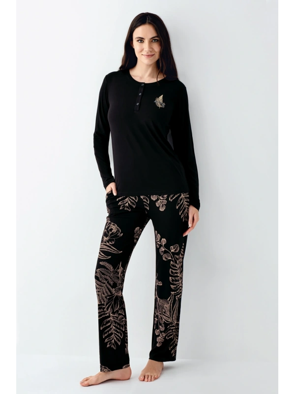 Arnetta 3439-s Kadın Uzun Kol Pijama Takım