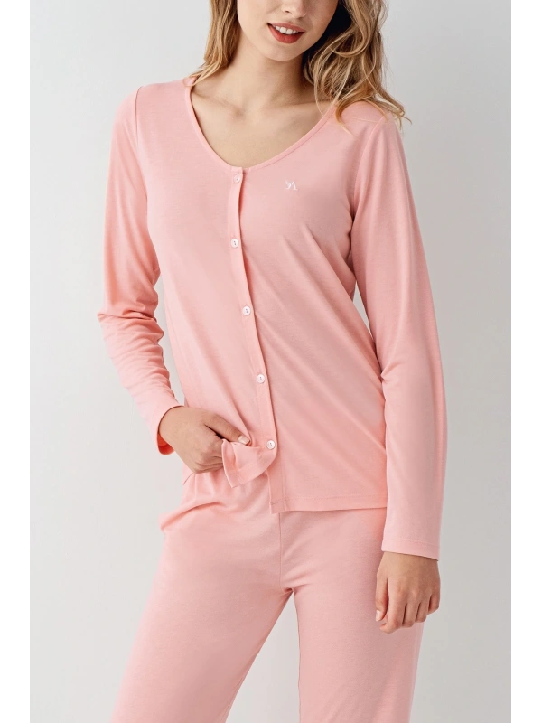 Arnetta 3460-s Kadın Uzun Kol Pijama Takım