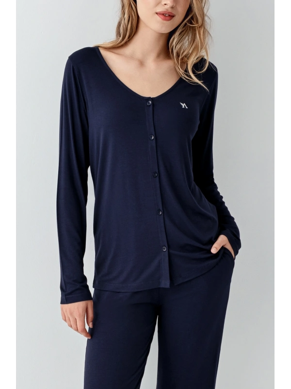 Arnetta 3460-s Kadın Uzun Kol Pijama Takım